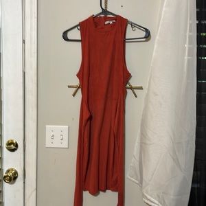 Burt orange tie dress